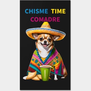 Chisme Time Comadre Funny Spanish Quotes Mexican Hispanic Posters and Art